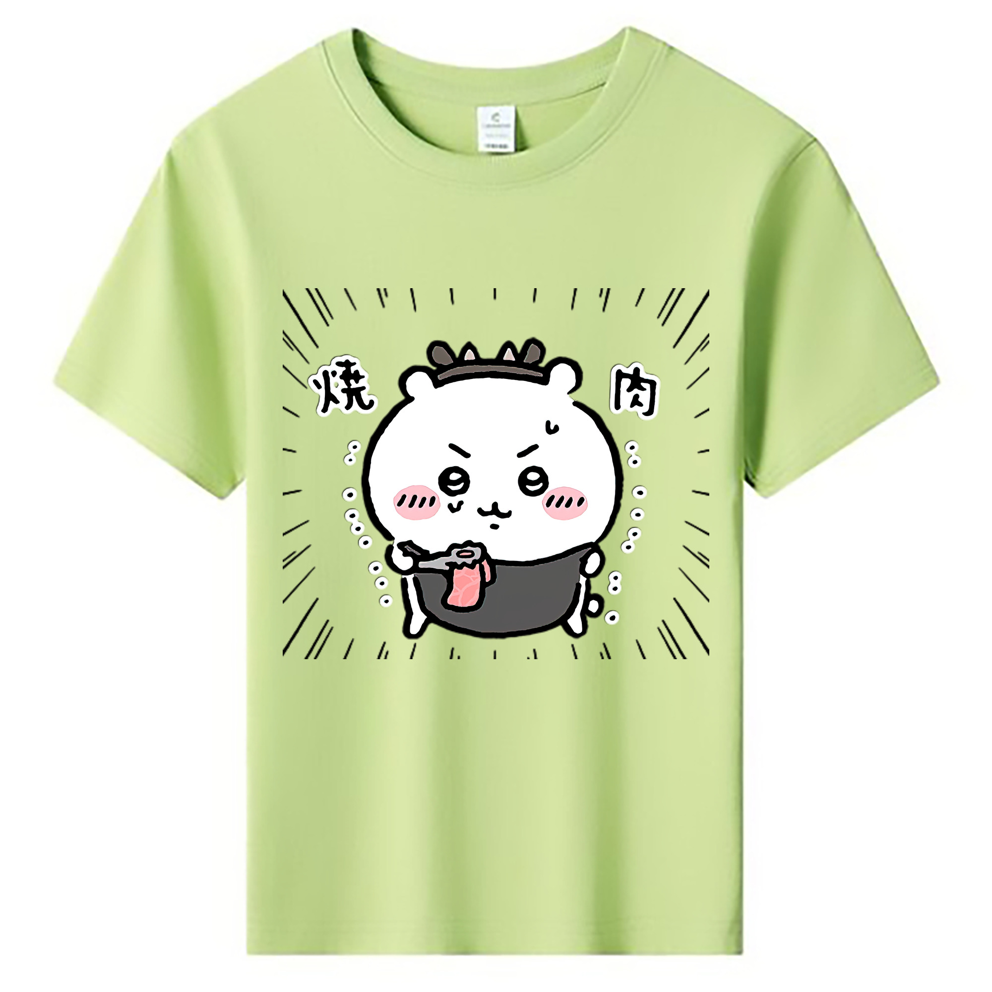 （画像用） ちいかわ ちいかわ Chii-kawa chiikawa 綿100％キッズTシャツ（フロントプリント）